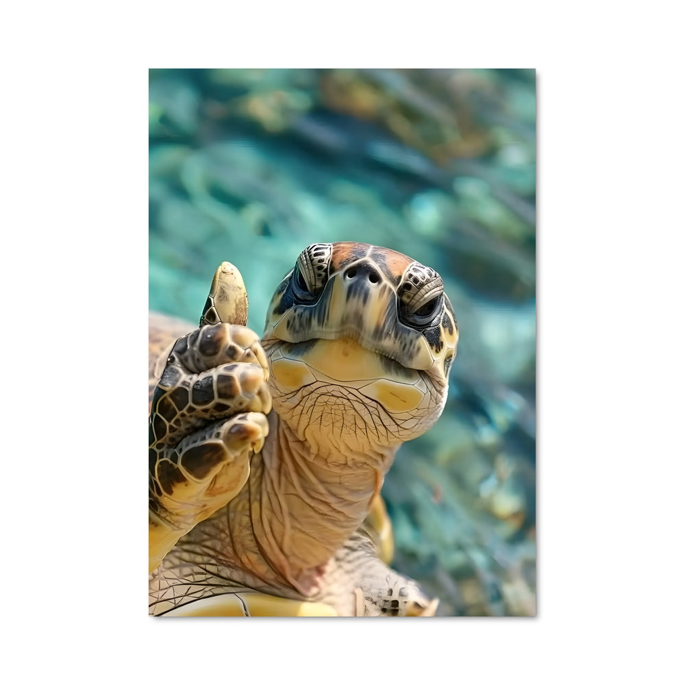 Poster Tête de Tortue