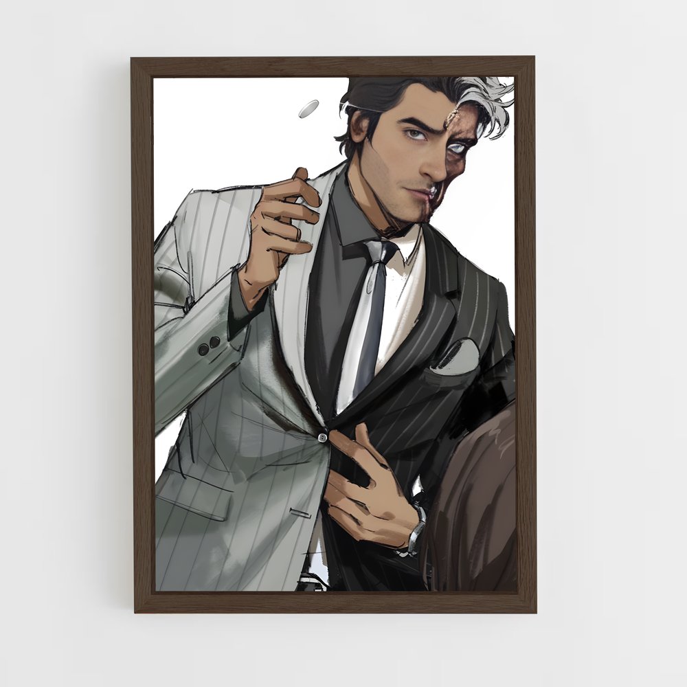 ap-two face-1 cadre Bois foncé