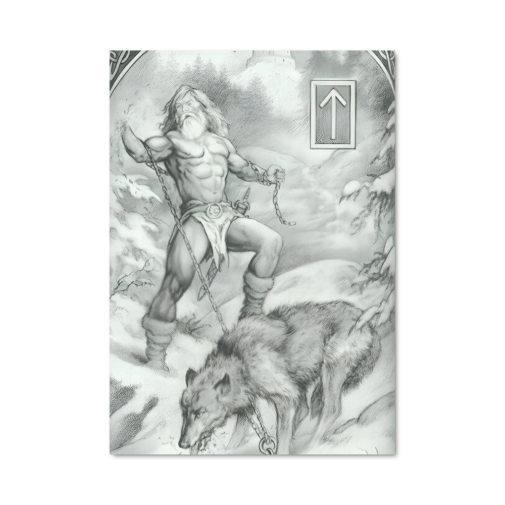 Poster Loup et Guerrier