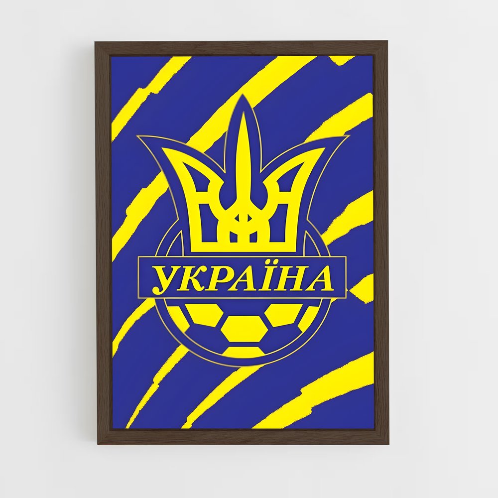 ap-ukraine national football team-1 cadre Bois foncé