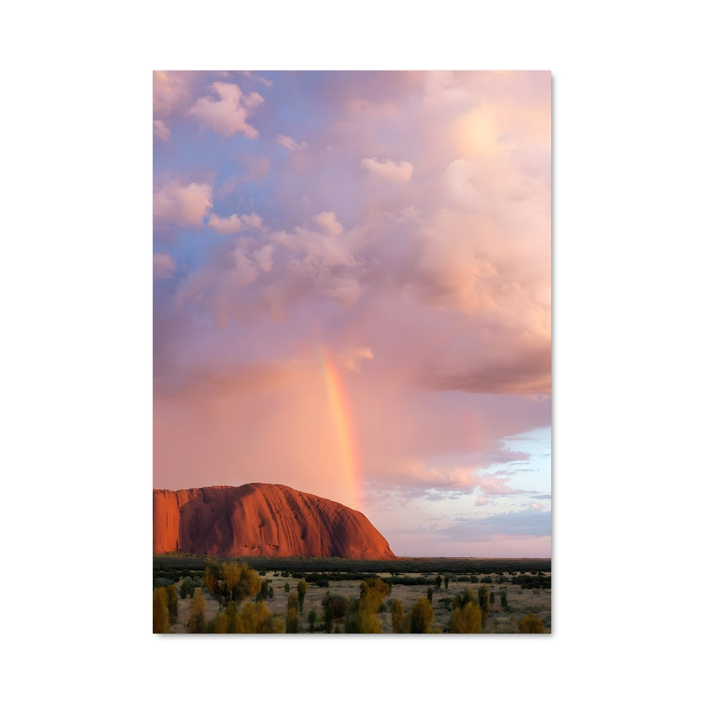 Poster Arc-en-Ciel sur Uluru
