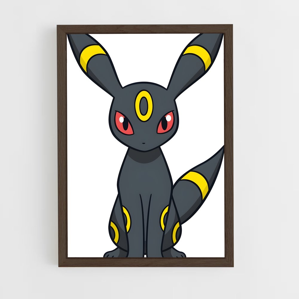 ap-umbreon-3 cadre Bois foncé