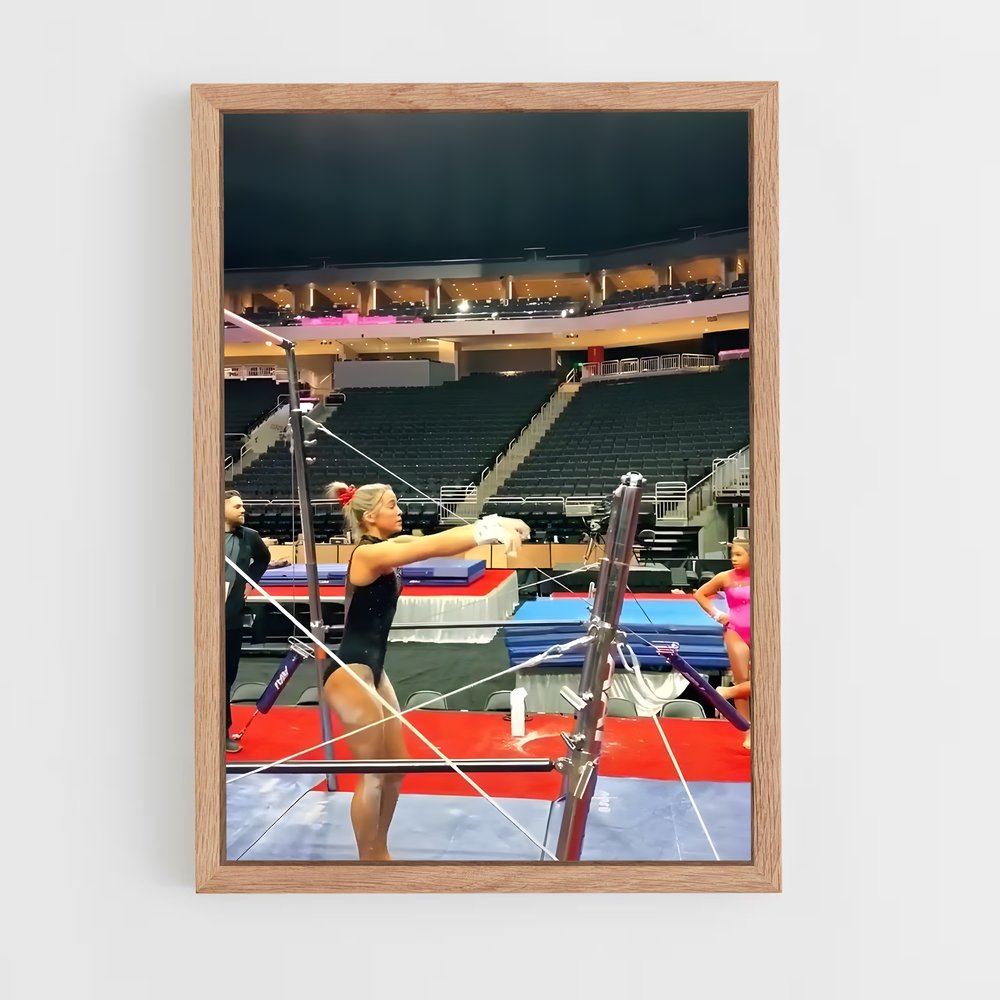 ap-uneven bars gymnastics-1 cadre Bois clair