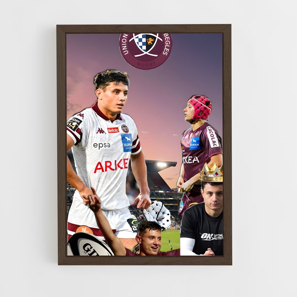 ap-union bordeaux-begles-1 cadre Bois foncé