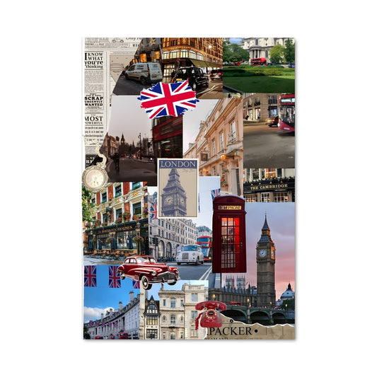 Poster Londres en Collage