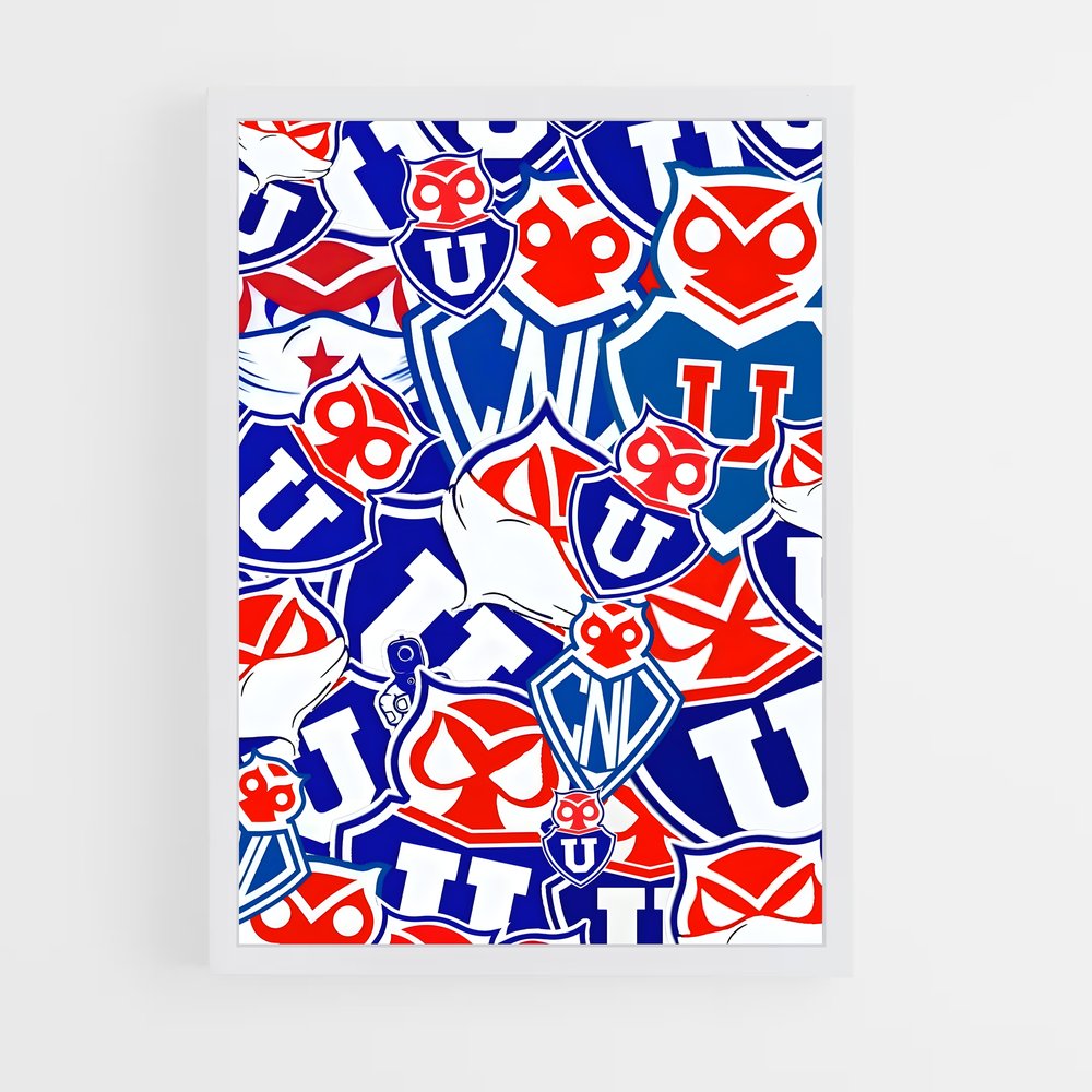 ap-universidad de chile football club-5 cadre Blanc