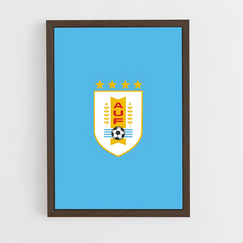ap-uruguay national football team-2 cadre Bois foncé