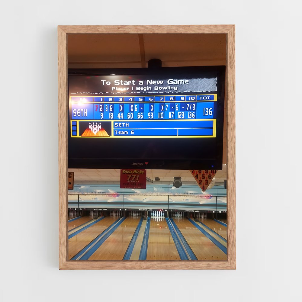 ap-us open bowling-1 cadre Bois clair