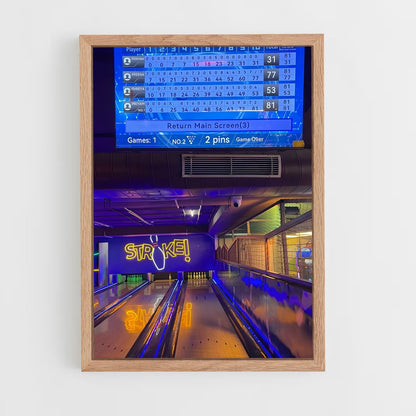 ap-us open bowling-2 cadre Bois clair