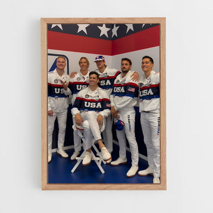 ap-usa national beach volleyball team-3 cadre Bois clair