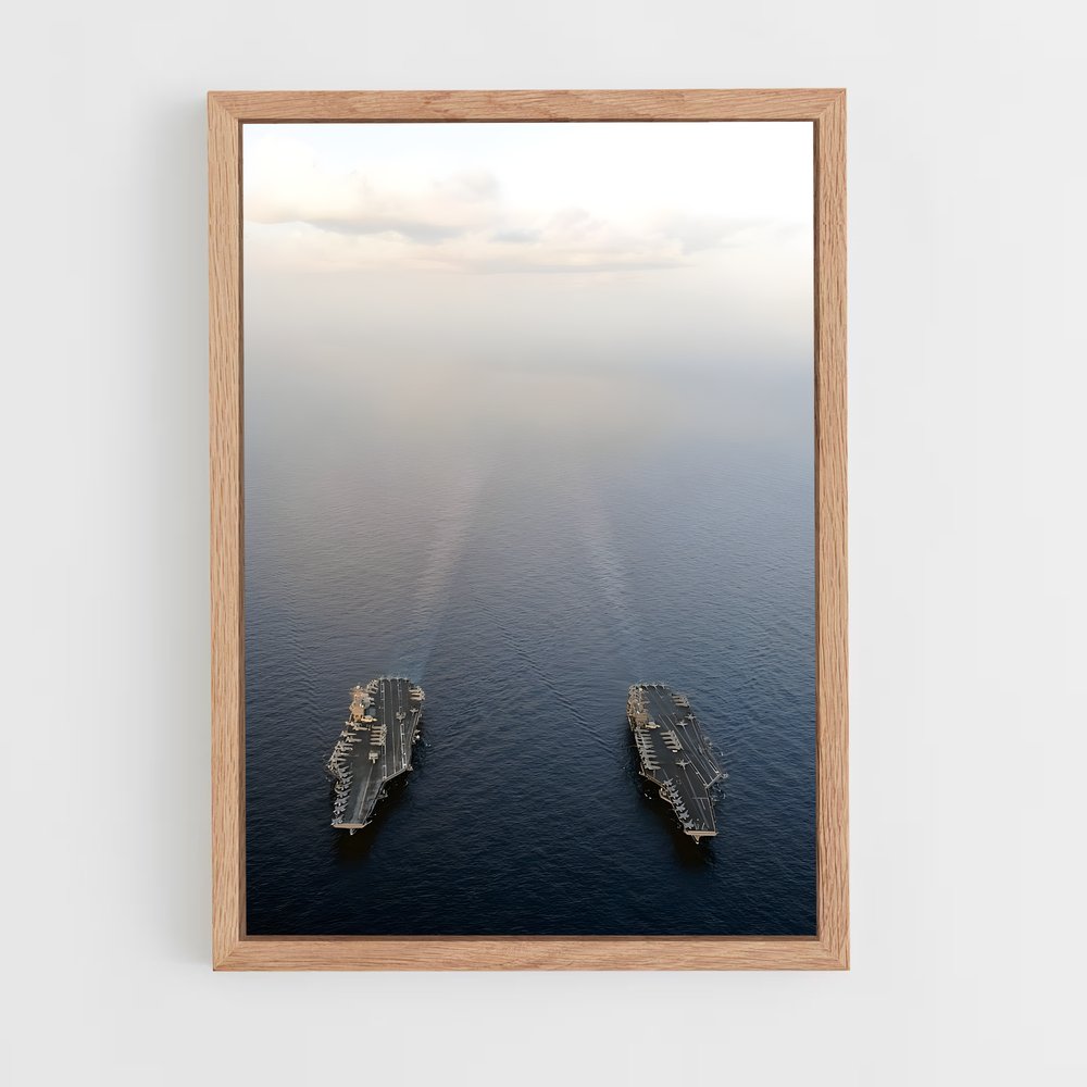 ap-uss abraham lincoln-5 cadre Bois clair