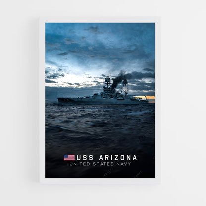 ap-uss arizona-2 cadre Blanc
