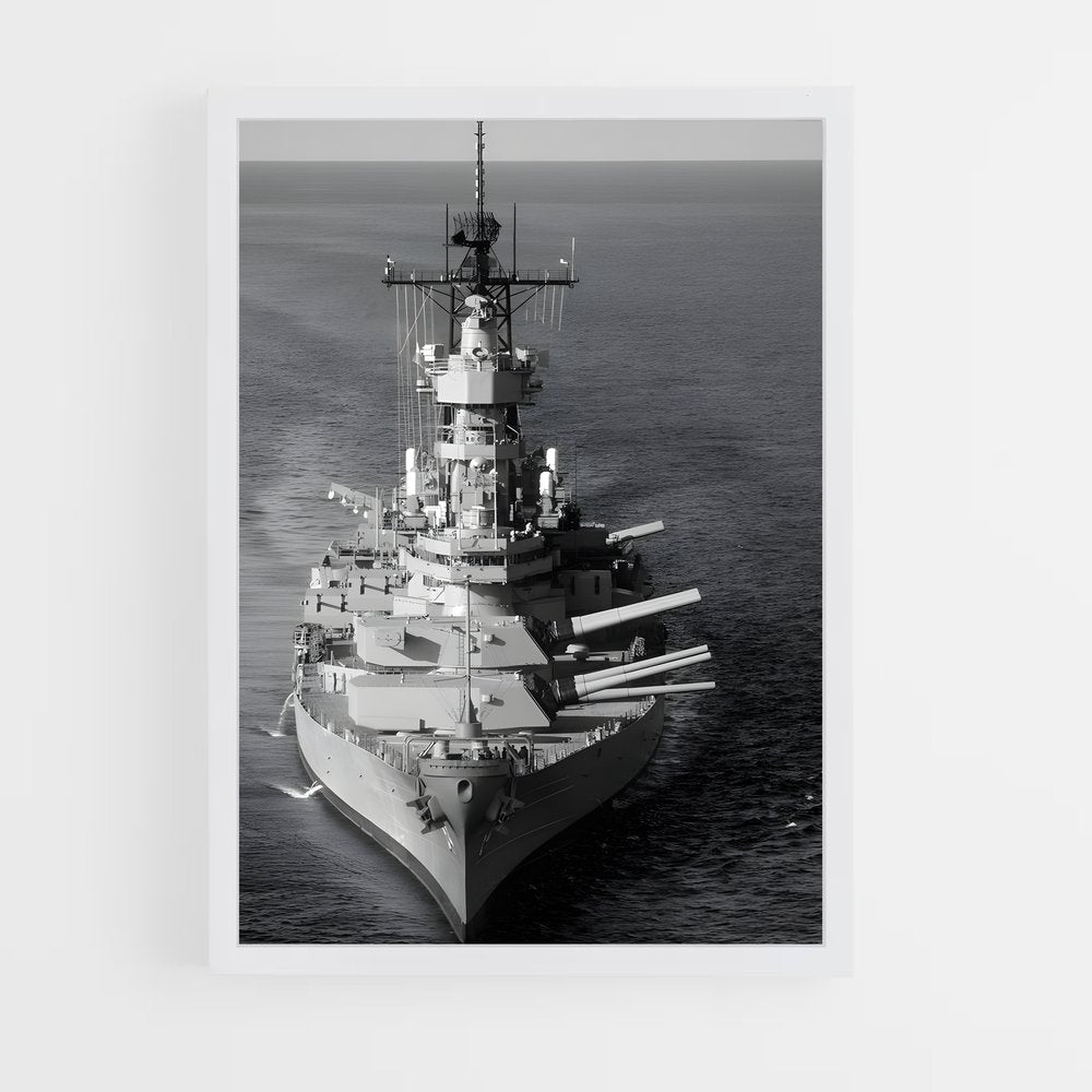 ap-uss iowa-2 cadre Blanc