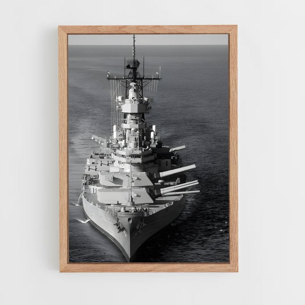 ap-uss iowa-2 cadre Bois clair