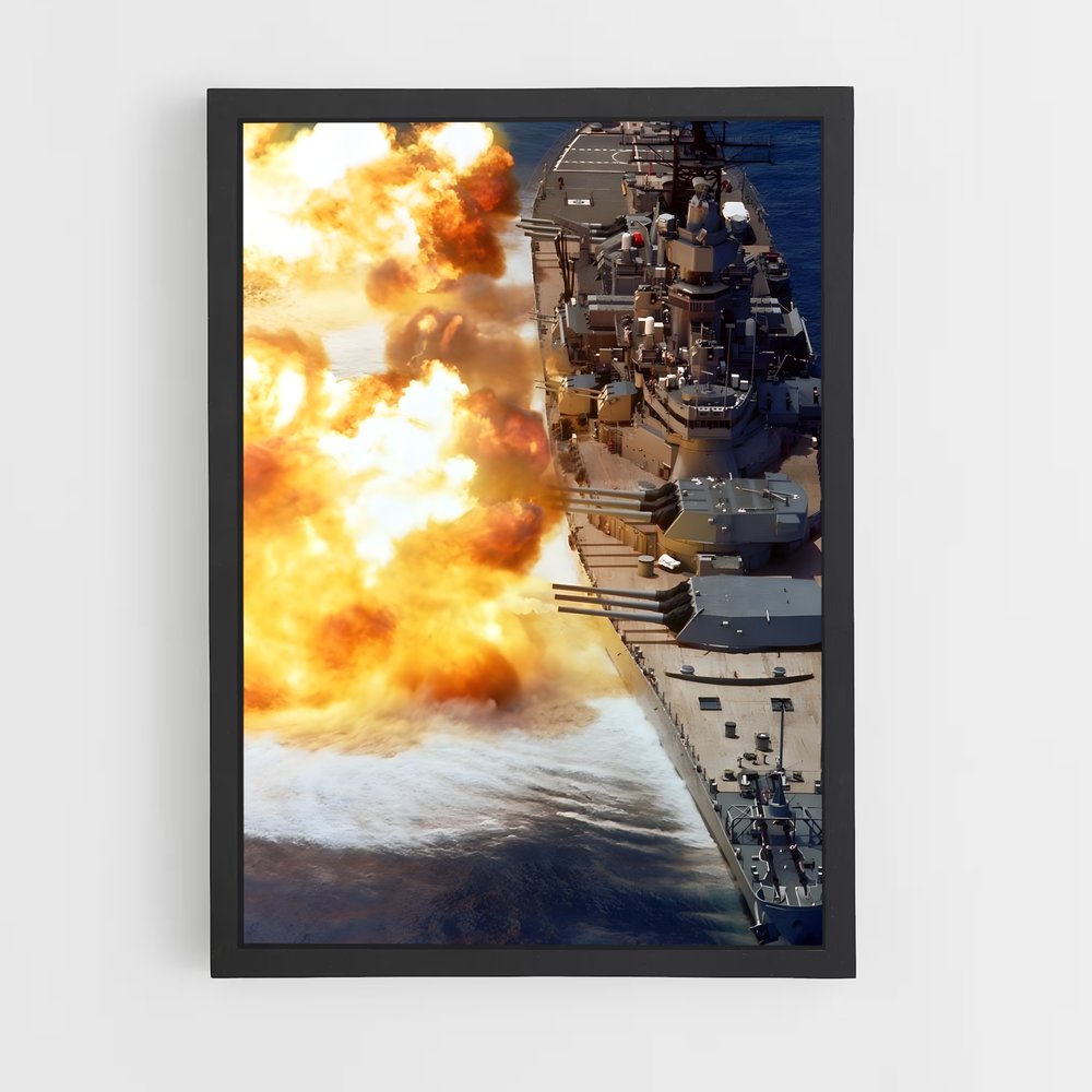 ap-uss new jersey-2 cadre Noir
