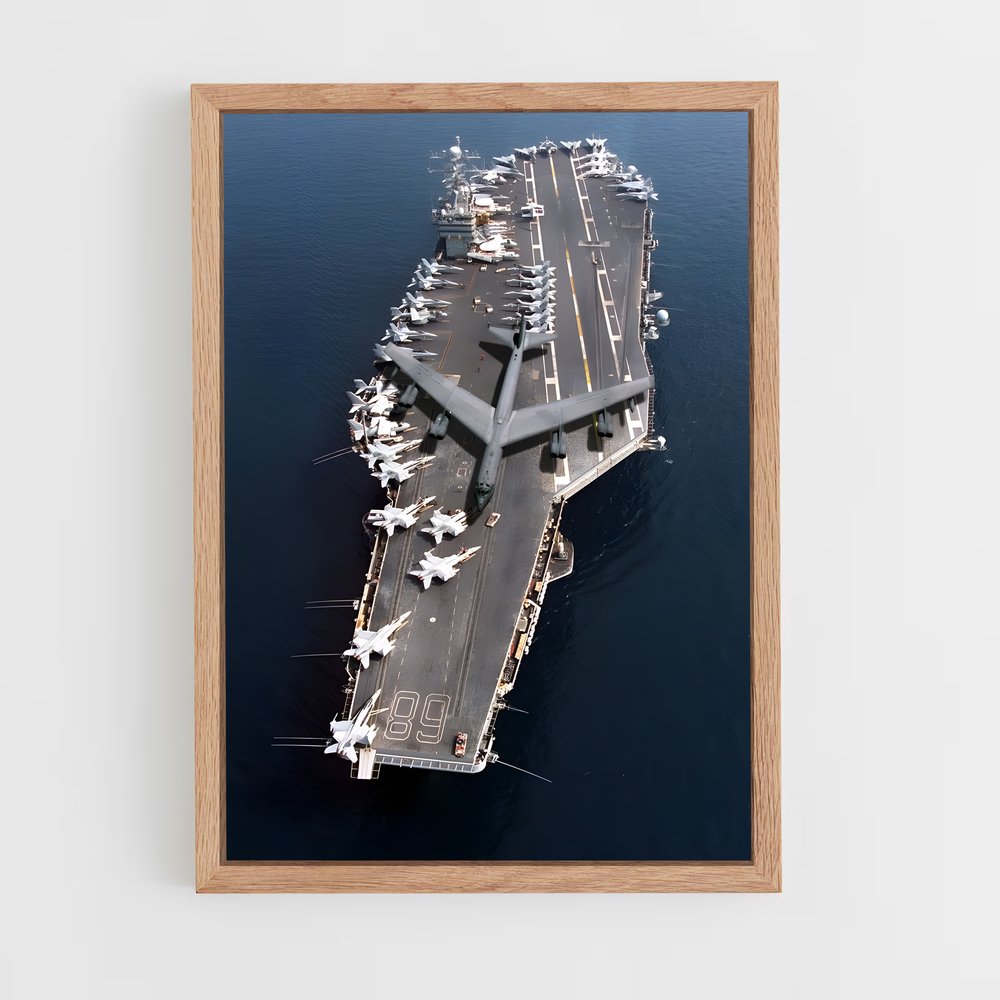 ap-uss nimitz-1 cadre Bois clair
