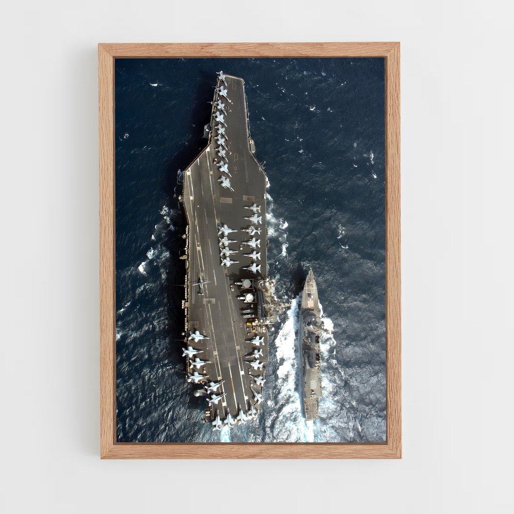 ap-uss ronald reagan-1 cadre Bois clair