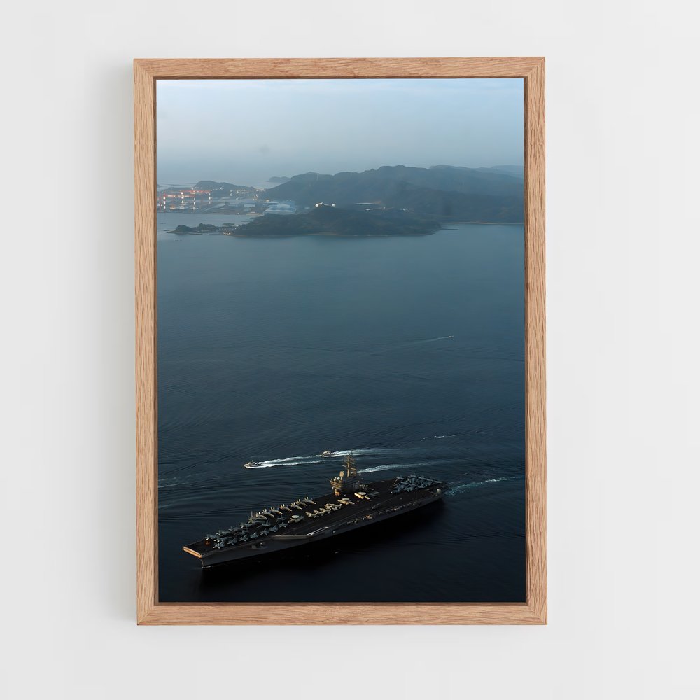 ap-uss ronald reagan-5 cadre Bois clair
