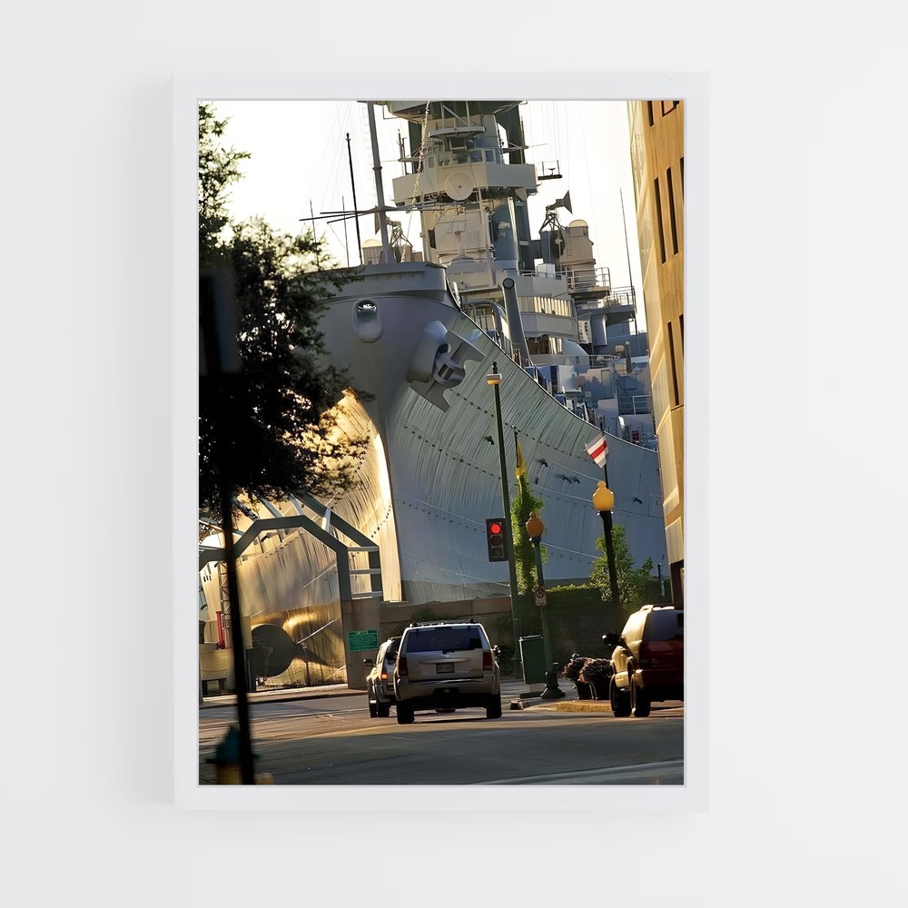 ap-uss wisconsin-3 cadre Blanc