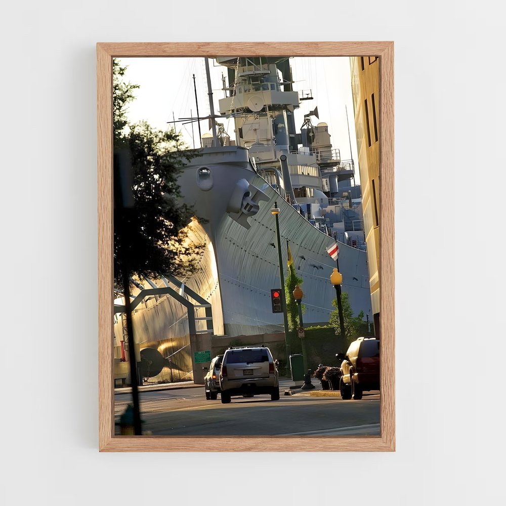 ap-uss wisconsin-3 cadre Bois clair
