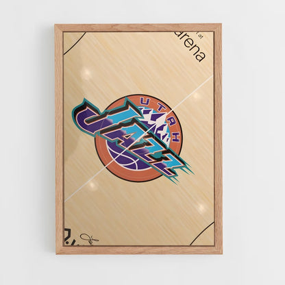 ap-utah jazz-4 cadre Bois clair