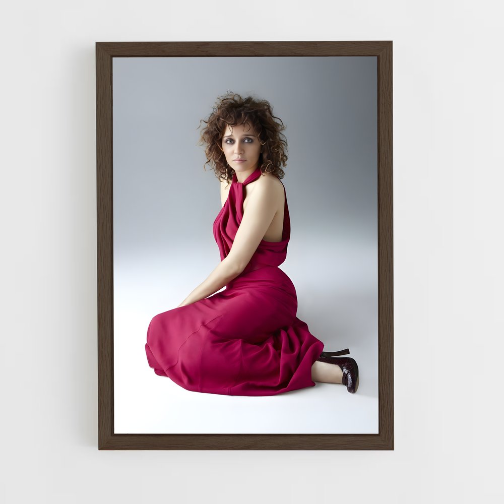 ap-valeria golino-12 cadre Bois foncé