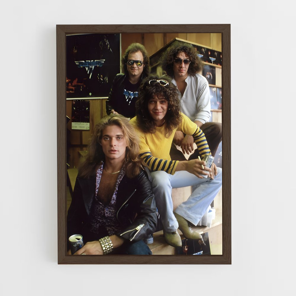 ap-van halen-2 cadre Bois foncé