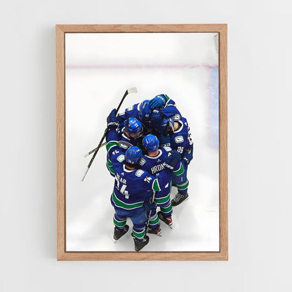 ap-vancouver canucks-3 cadre Bois clair