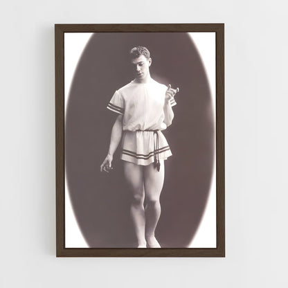 ap-vaslav nijinsky-10 cadre Bois foncé