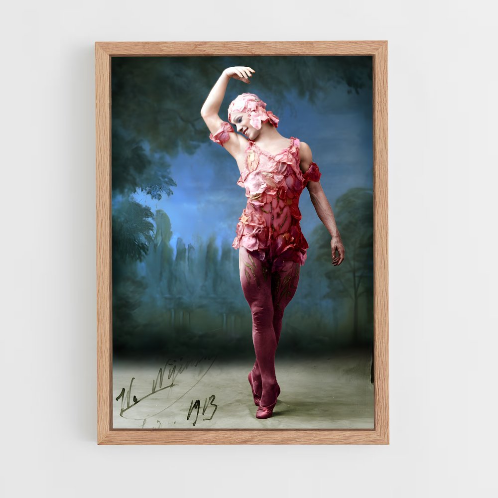 ap-vaslav nijinsky-11 cadre Bois clair