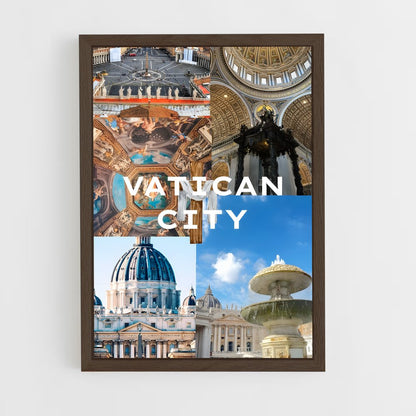 ap-vatican city-7 cadre Bois foncé