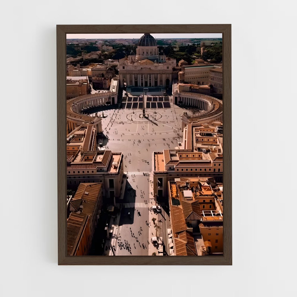 ap-vatican city-9 cadre Bois foncé