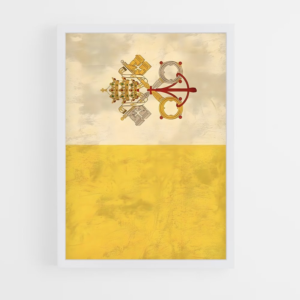 ap-vatican flag-1 cadre Blanc
