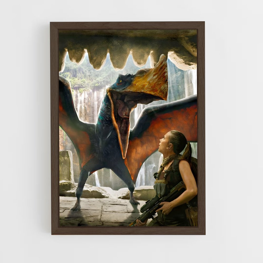ap-velociraptors-4 cadre Bois foncé