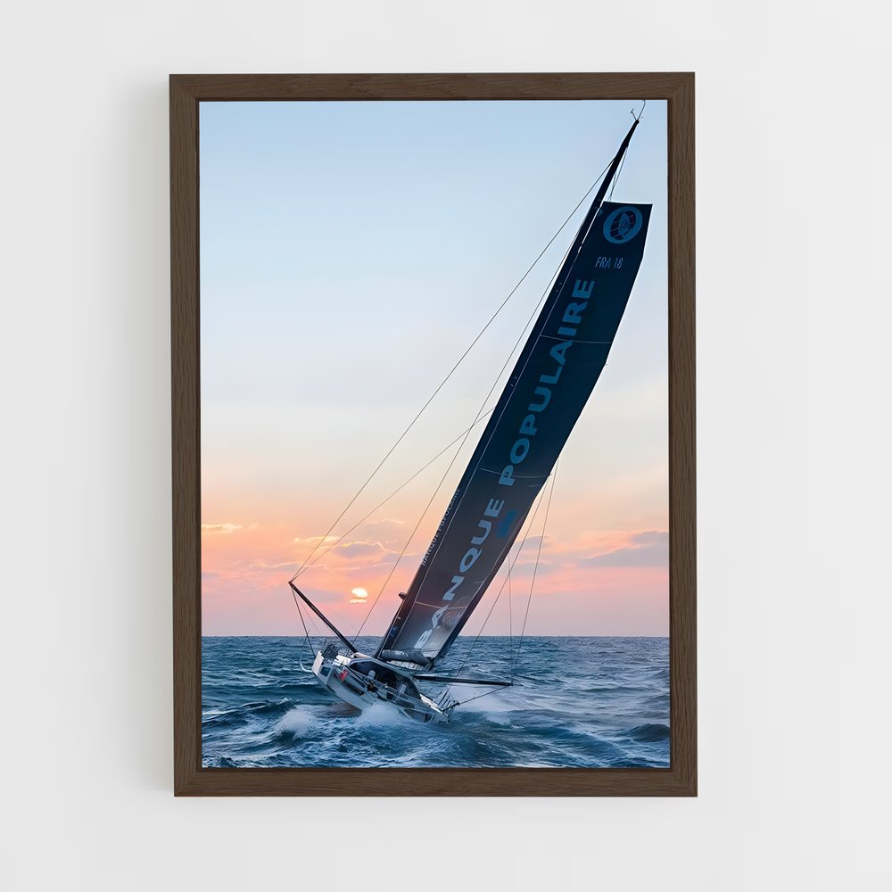 ap-vendee globe sailing-3 cadre Bois foncé