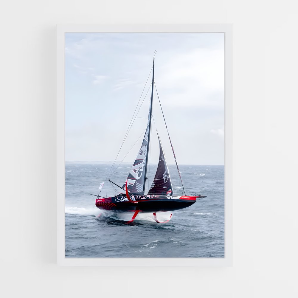 ap-vendee globe sailing-5 cadre Blanc