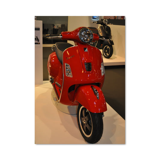 Poster Vespa Rouge Éclat
