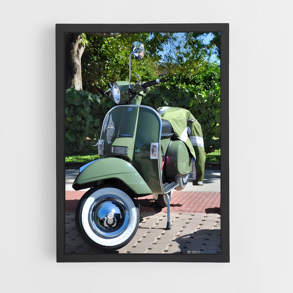 ap-vespa px 150-3 cadre Noir