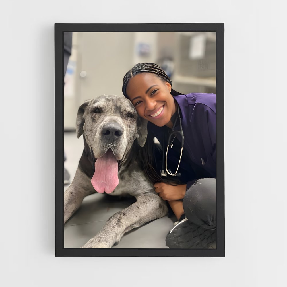 ap-veterinarian-3 cadre Noir