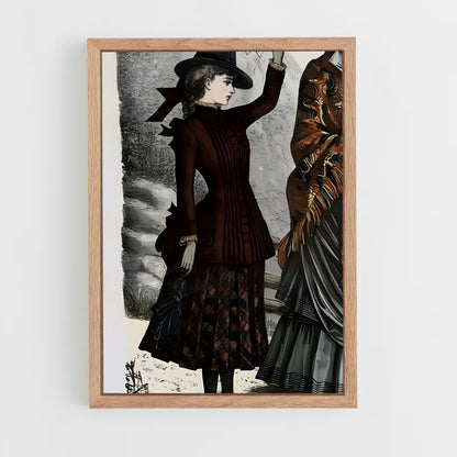 ap-victorian era-9 cadre Bois clair