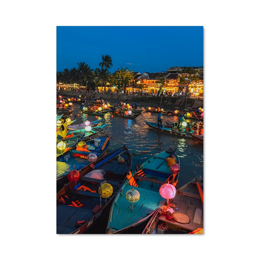 Poster Vagues de Bateaux