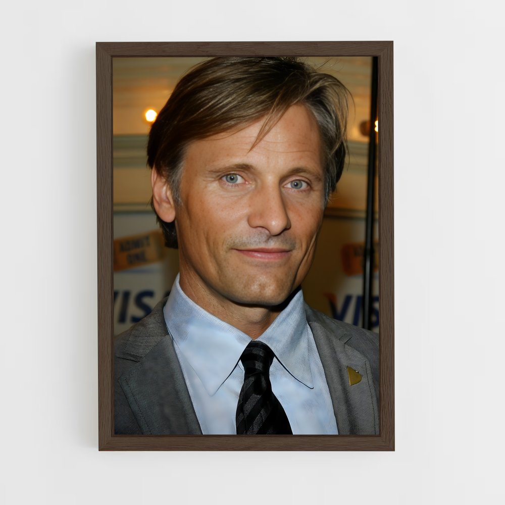 ap-viggo mortensen-2 cadre Bois foncé