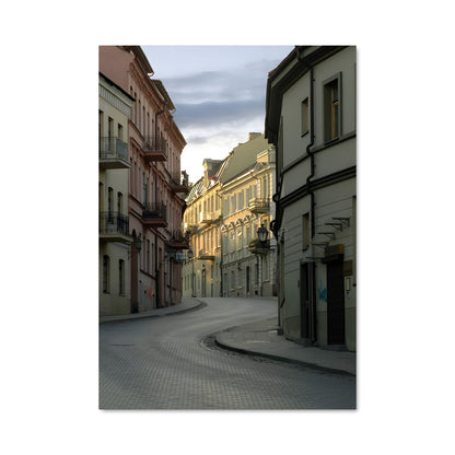 Poster Rue Pavée de Vilnius