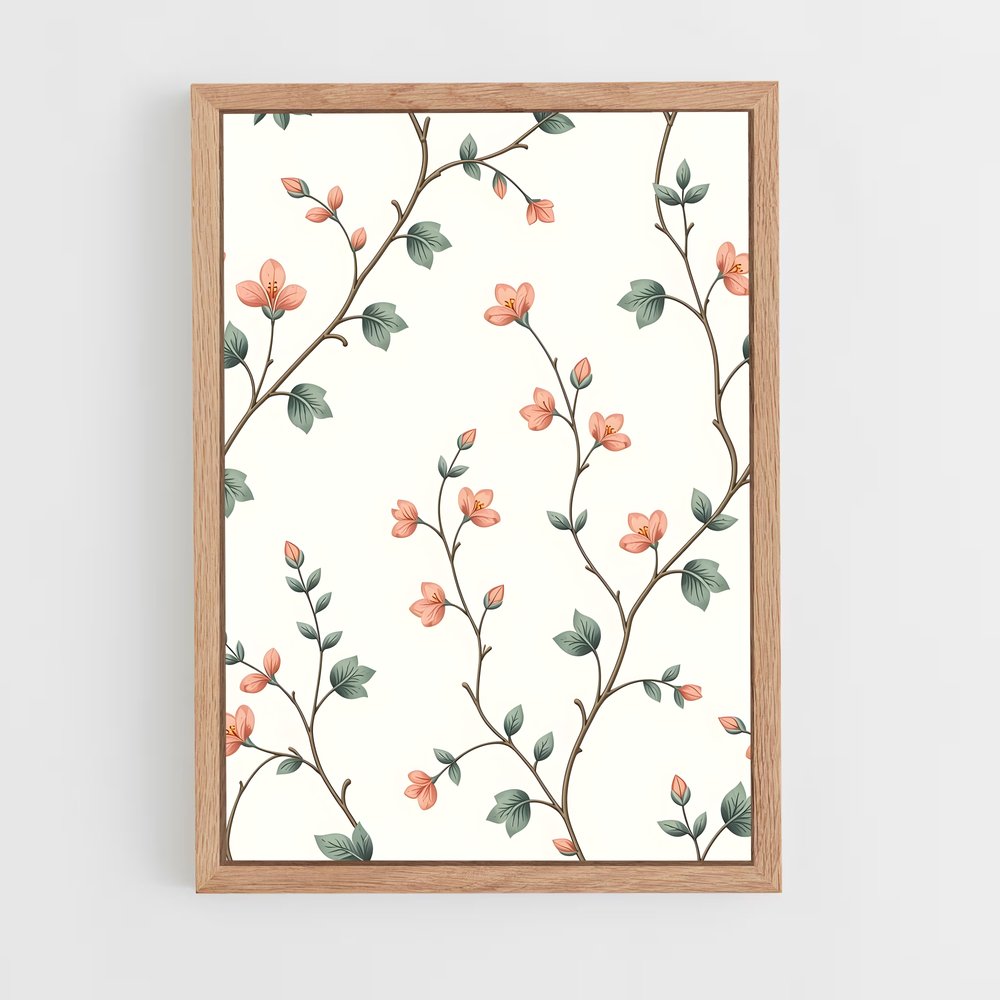 ap-vine patterns-2 cadre Bois clair