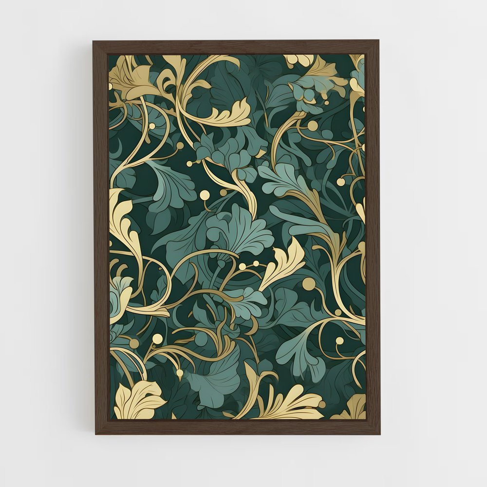 ap-vine patterns-4 cadre Bois foncé