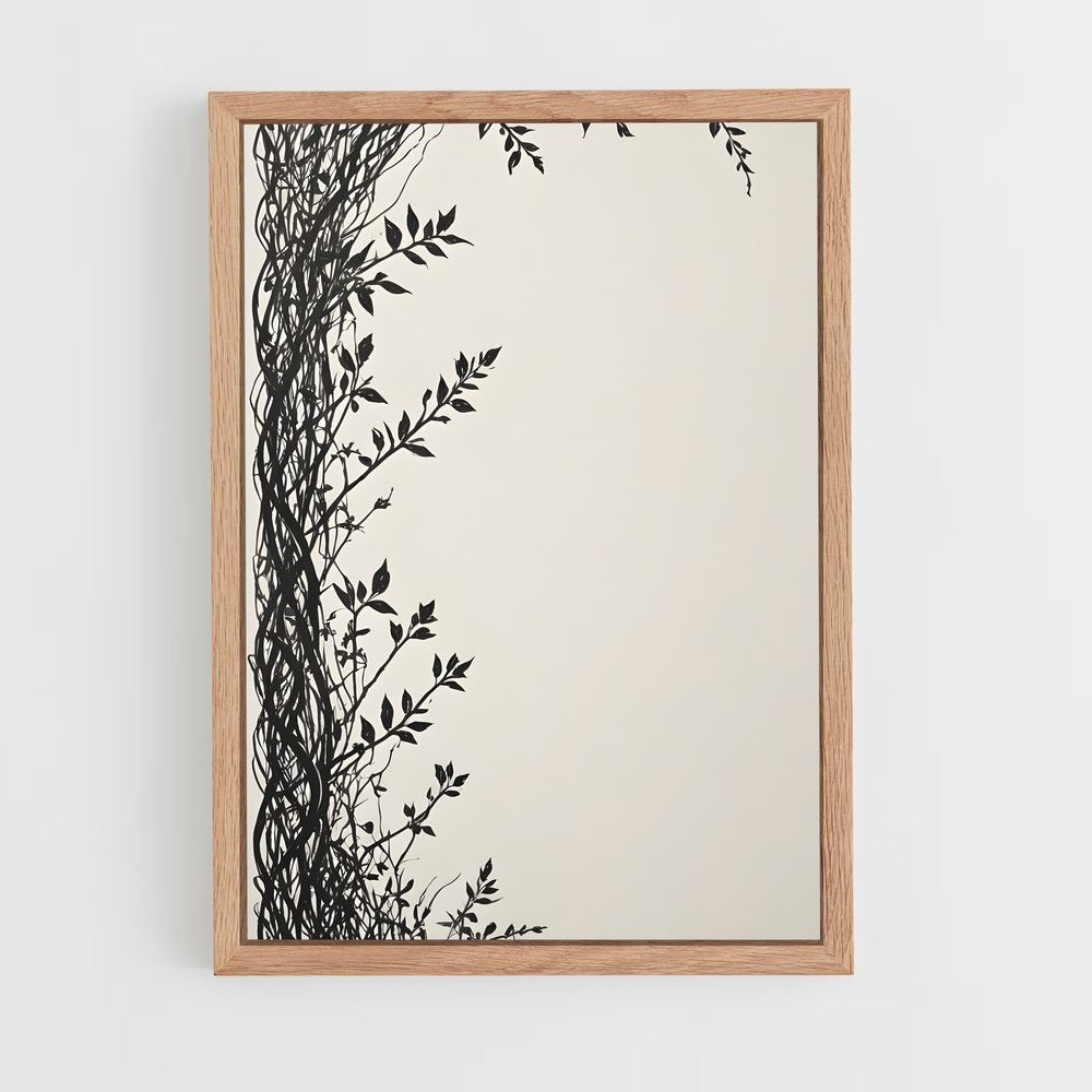 ap-vine patterns-6 cadre Bois clair
