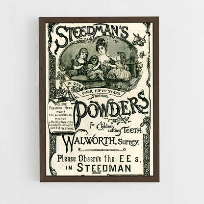 ap-vintage advertising-4 cadre Bois foncé
