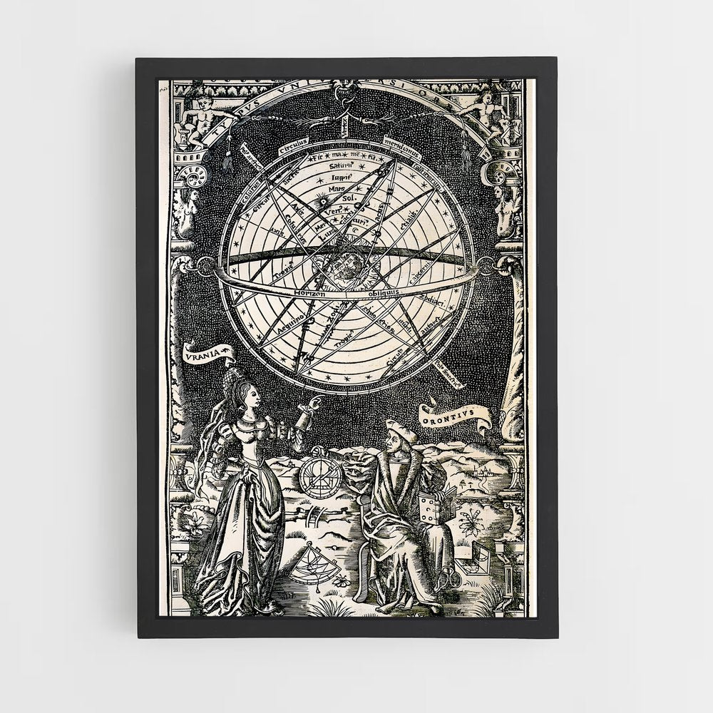 ap-vintage astronomy-1 cadre Noir