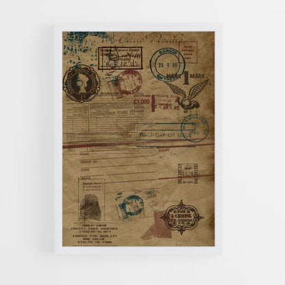 ap-vintage travel-12 cadre Blanc