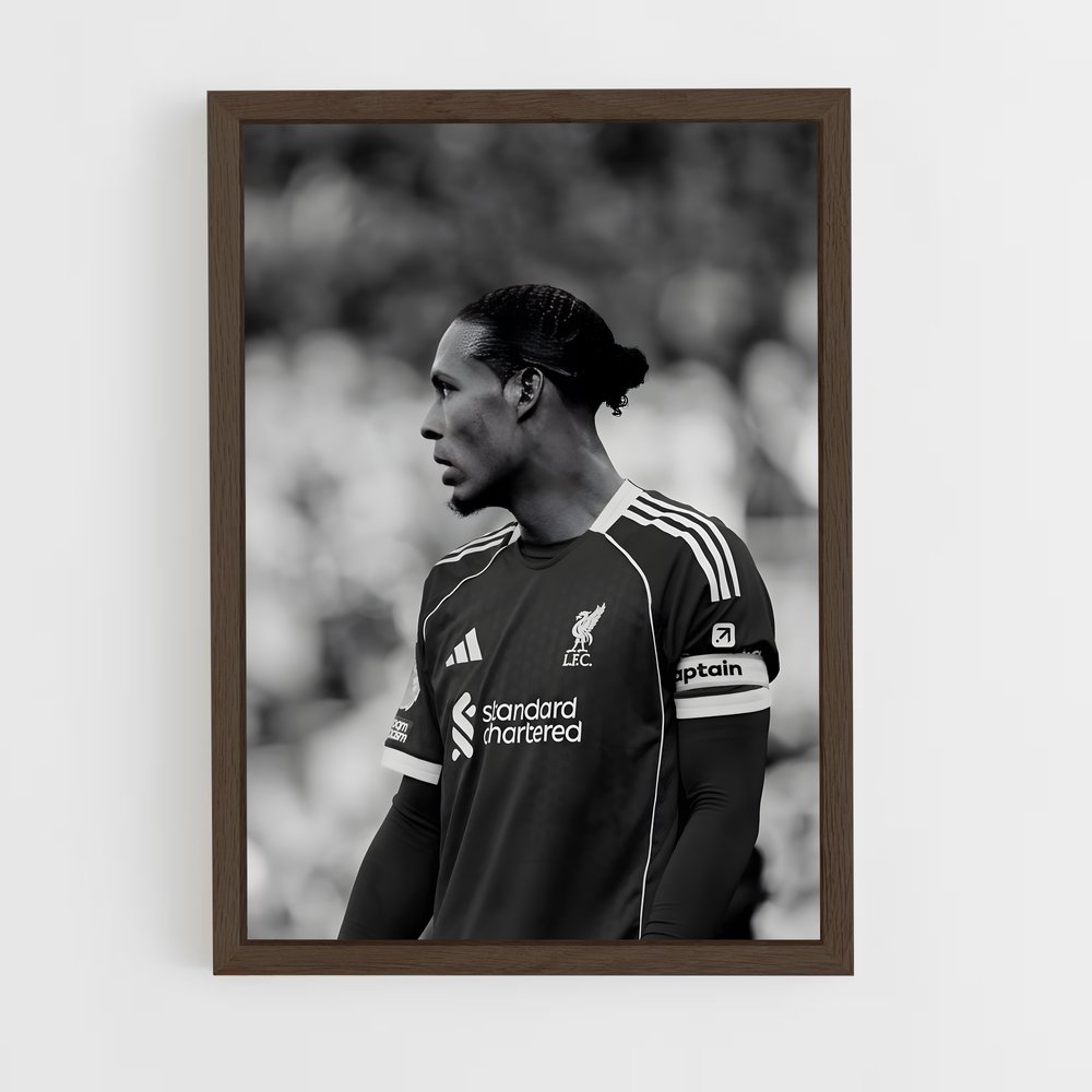 ap-virgil van dijk-2 cadre Bois foncé